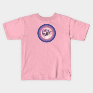 Cessna 172 Purple Moon Kids T-Shirt